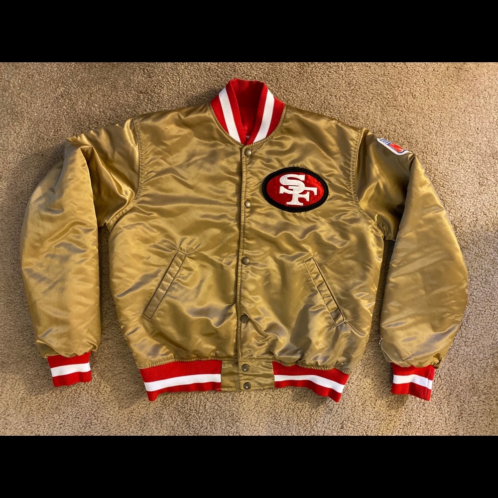 SOLD - Gold SF 49ers Starter Jacket - Medium - VTG
